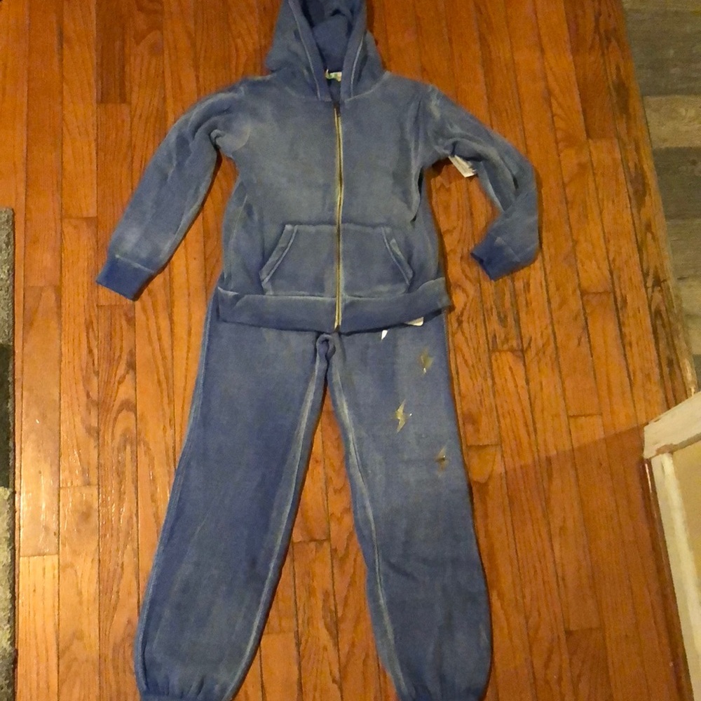 Girls Vintage Havana set of sweatpants and hoodie